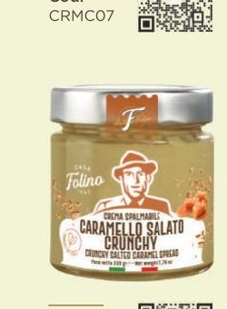Crunchy salted caramel spreadable cream