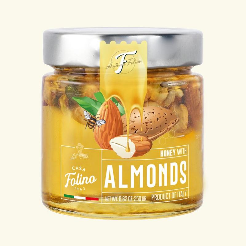Honey with almonds