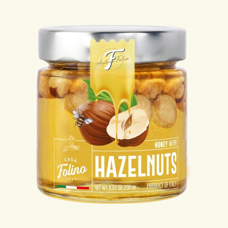 Honey with hazelnuts