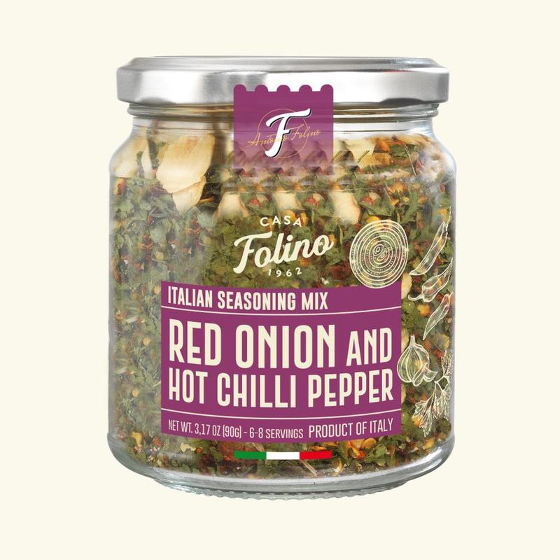Red onion and hot chilli peppers seasoning mix