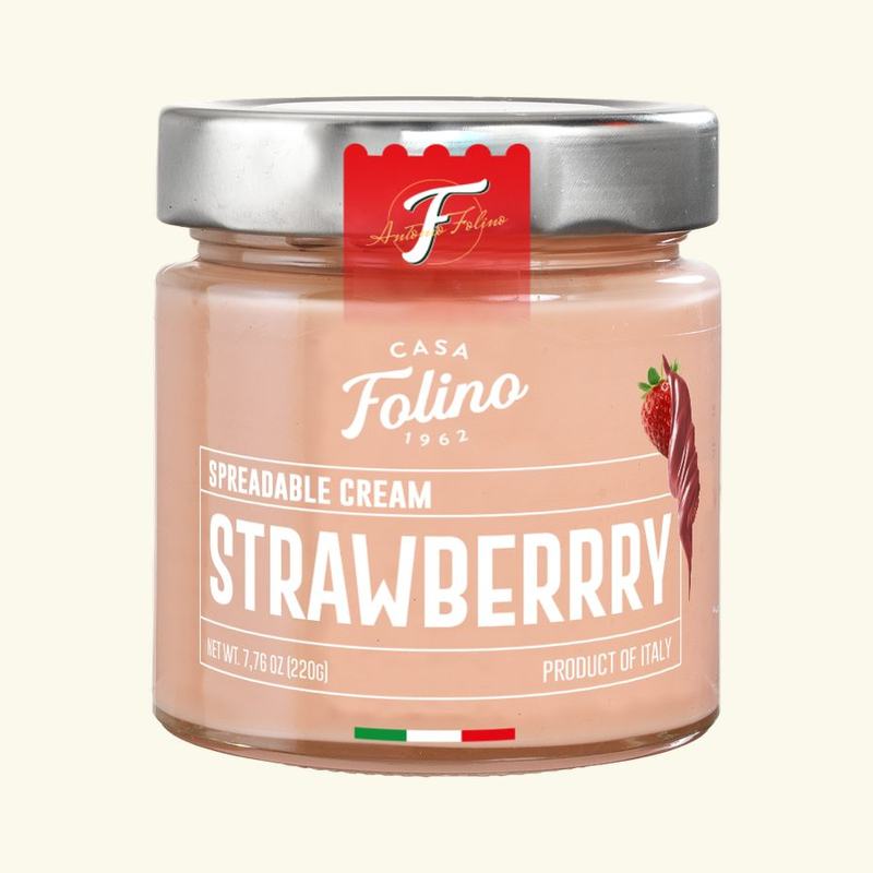Strawberry spreadable cream