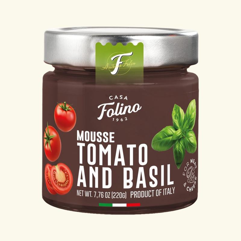 Tomato and basil mousse
