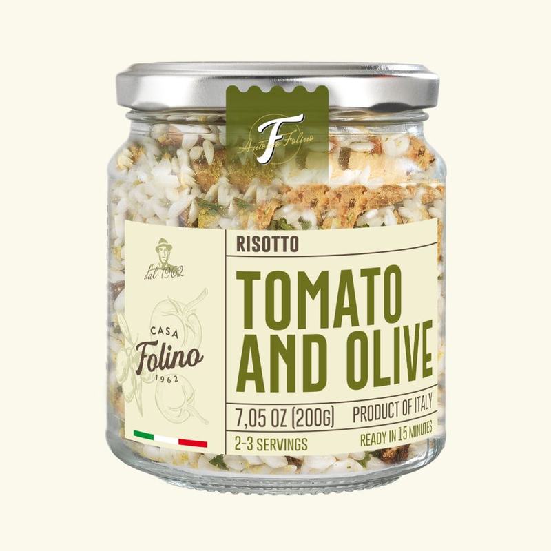 Tomato and olive risotto