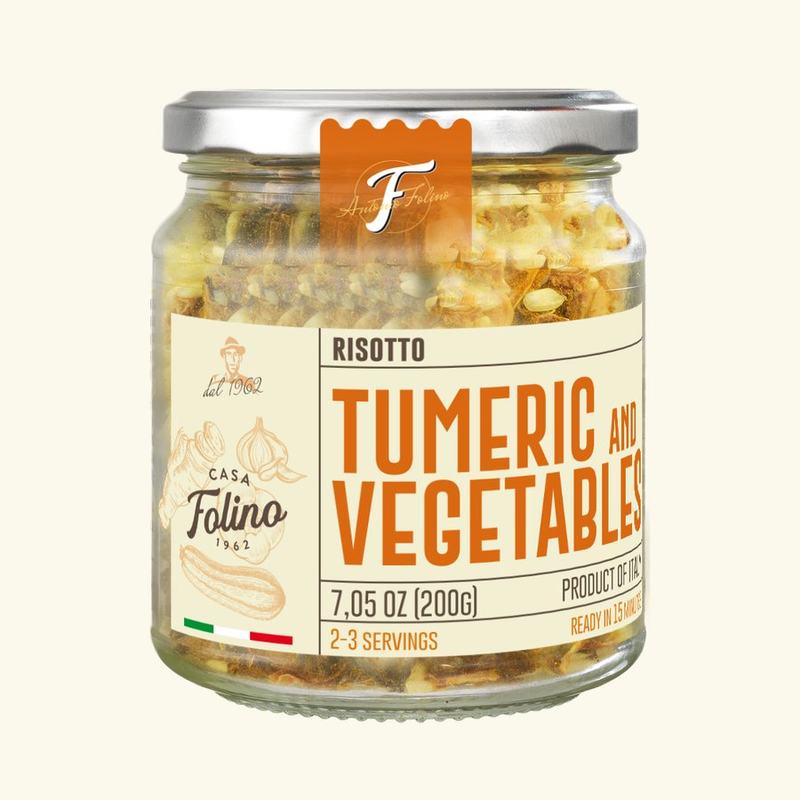 Turmeric and vegetables risotto