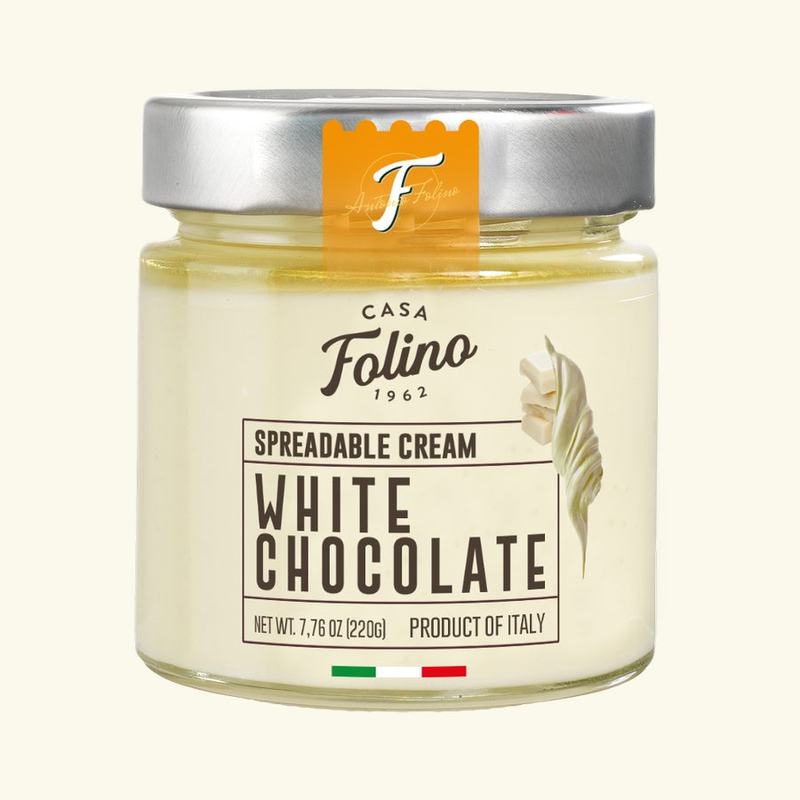 White chocolate spreadable cream